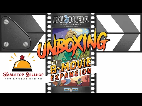 Unboxing The B-Movie Expansion for Roll Camera! The Movie Making Board Game