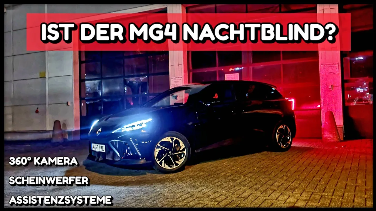 MG4 Nacht Test! Kamera - Led Scheinwerfer - Assistenzsysteme  #emobility #cars