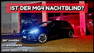 MG4 Nacht Test! Kamera - Led Scheinwerfer - Assistenzsysteme  #emobility #cars