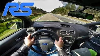 Ford Focus RS MK2 426HP ACCELERATION & TOP SPEED Autobahn POV Test Drive