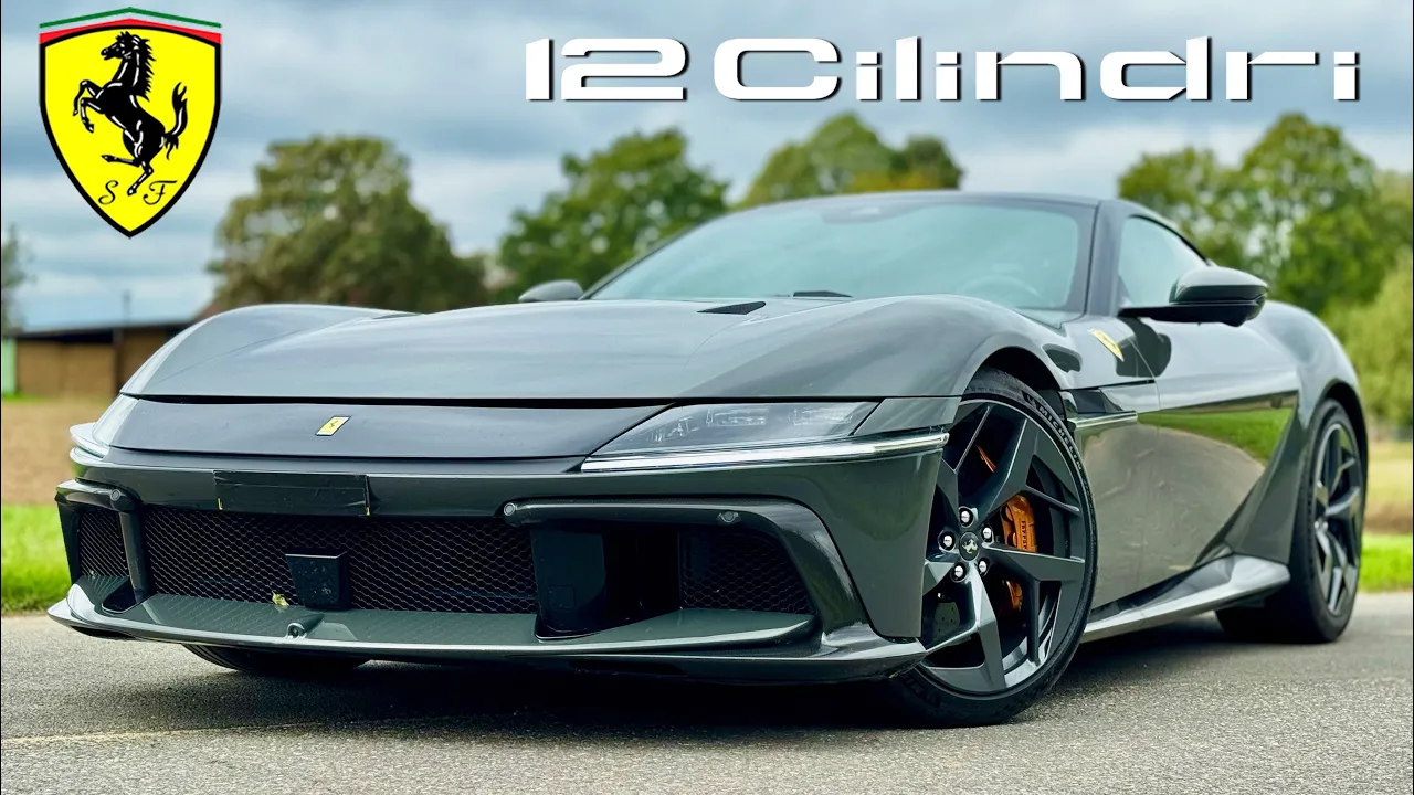 FERRARI 12 CILINDRI is 9500RPM V12 MADNESS!! // REVIEW on AUTOBAHN
