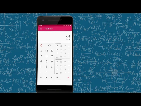 Vídeo de Calculadora de fracciones gratuita - fácil de usar