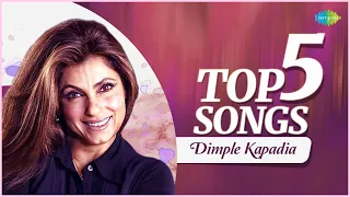 Top 5 Songs of Dimple Kapadia | Jhoot Bole Kauva Kate | O Meri Jaan | Dil Kya Hai | Yara Seeli Seeli