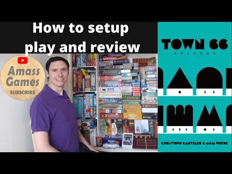 Town 66 microgame board game Oink puzzle solo 1-4 AmassGames #tabletop Qwirkle #boardgame small