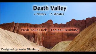 Death Valley - Button Shy November 18 Card Challenge (prototype pitch video)