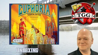 Euphoria Essential Edition Board Game Unboxing | Updated Dystopian Classic!