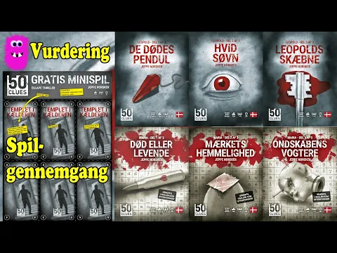 50 Clues vurdering med spilgennemgang af et lille intro spil Templet i kælderen