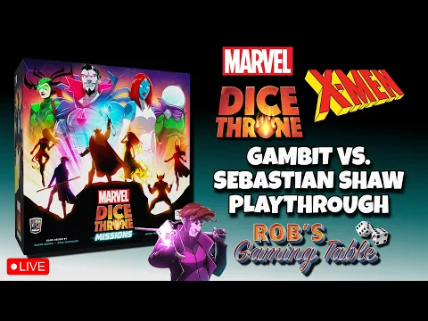 Marvel Dice Throne Missions Solo Playthrough (Gambit vs. Sebastian Shaw)