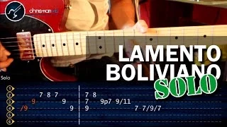 Cómo tocar &quot;Lamento Boliviano&quot; de Enanitos Verdes - SOLO - Guitarra Electrica (HD) - Christianvib