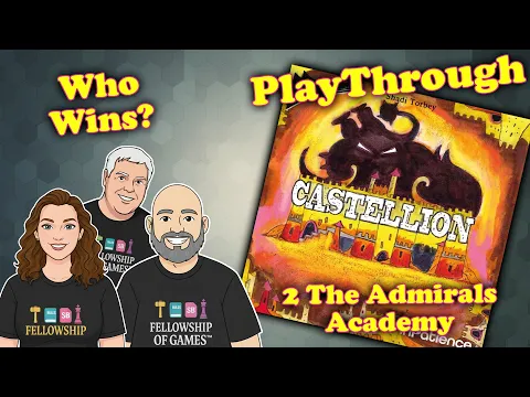 Castellion Playthrough | Conquering The Admiral’s Academy Mission! Solo Board Game