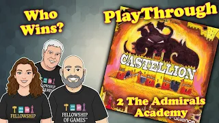 Castellion Playthrough | Conquering The Admiral’s Academy Mission! Solo Board Game