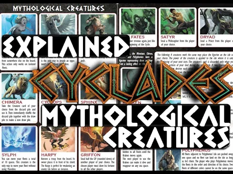 Cyclades Mythological Creature cards EXPLAINEDHow to use Mythological Creatures? #Cyclades Matagot