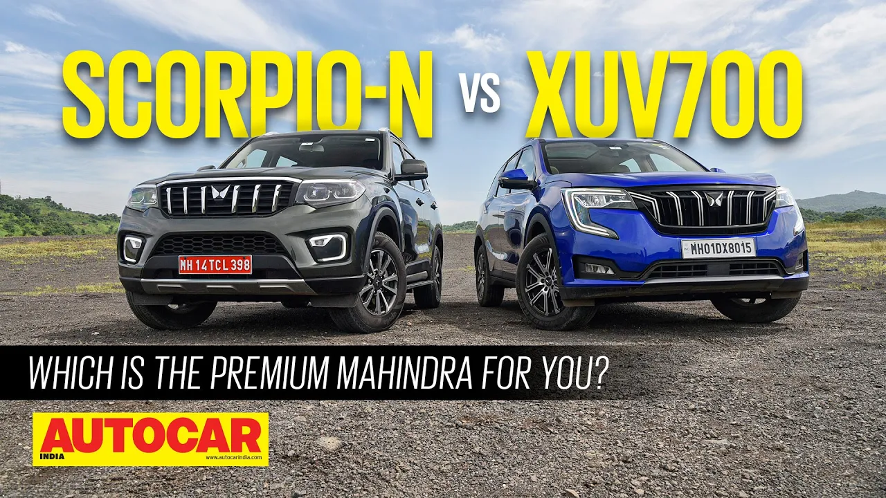 2022 Mahindra Scorpio N vs Mahindra XUV700 - Which one is worth the wait? | Comparo | Autocar India