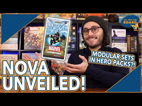Nova Hero REVEALED | Marvel Champions | Find out why Nova is WILD (Modular Sets in Hero Packs?!)