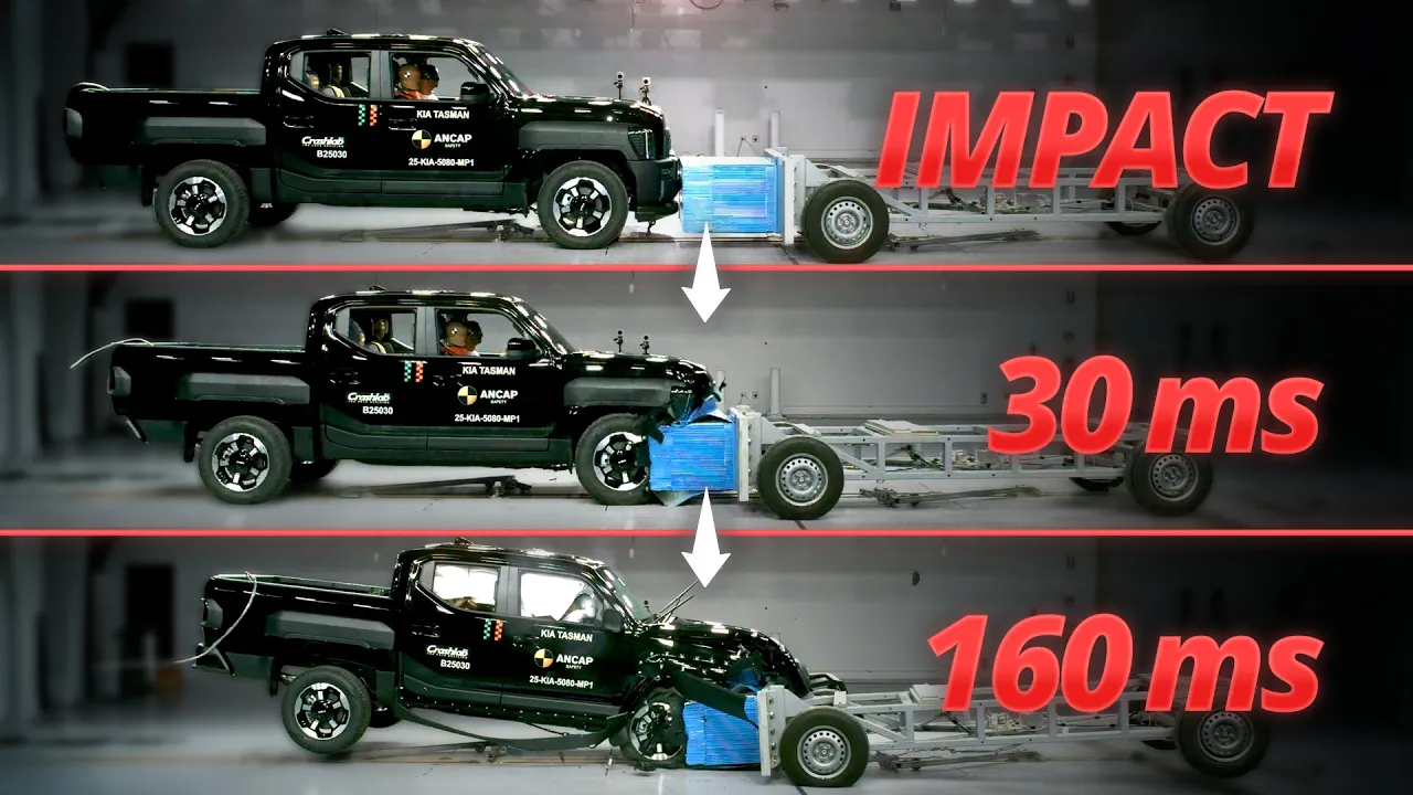 Kia Tasman CRASHED | Behind the scenes of a live crash test at ANCAP