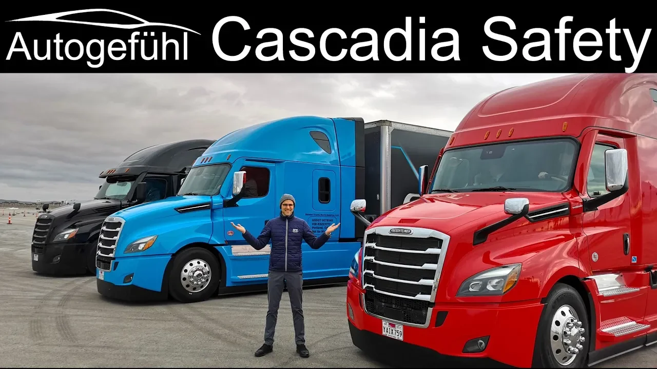 Semi Autonomous Truck drive with the new Freightliner Cascadia 5.0 Assistance Systems