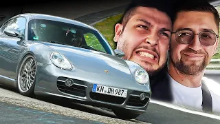 😱TERRIFIED Passenger in Porsche 987 Cayman S // Nürburgring