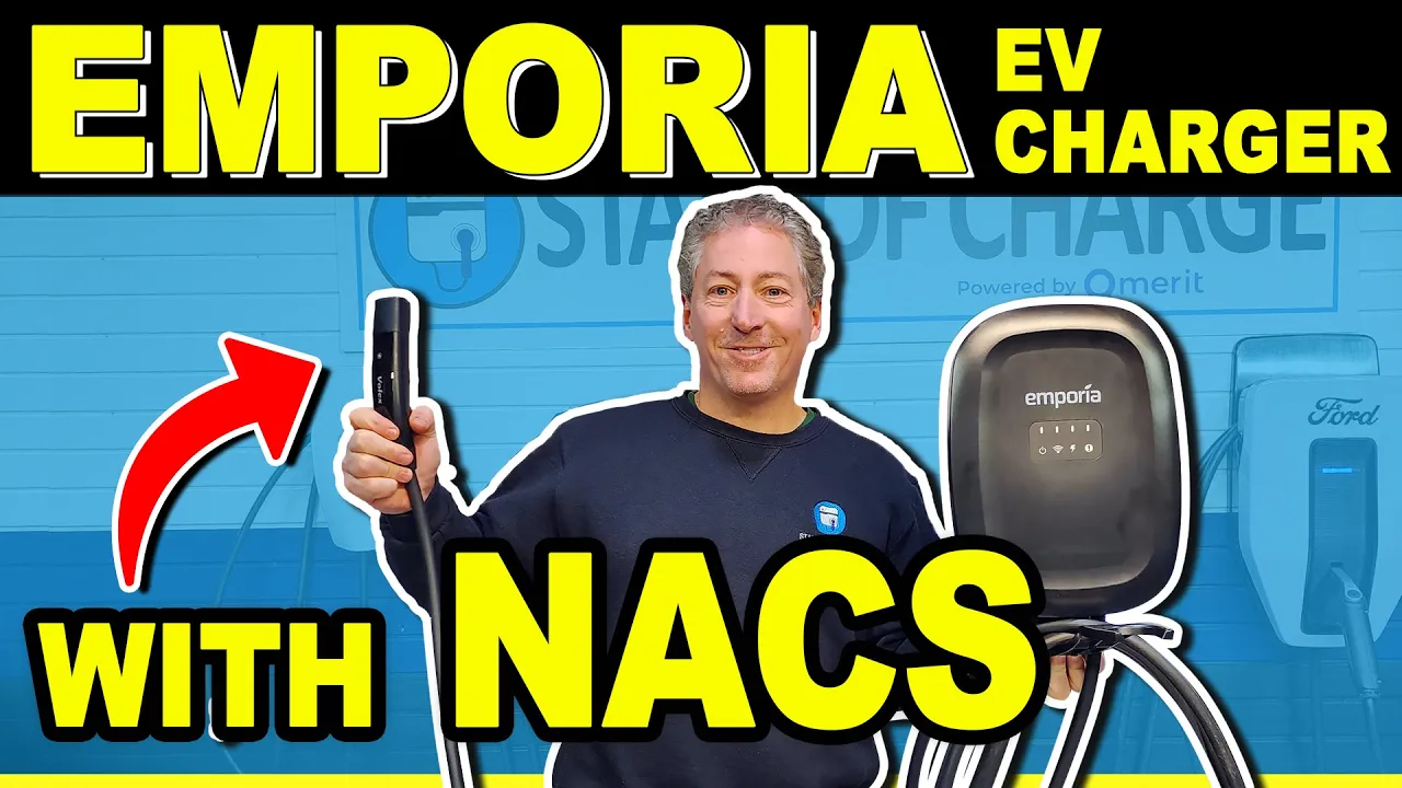 I Review The Emporia EV Charger With The North American Charging Standard (NACS) Connector