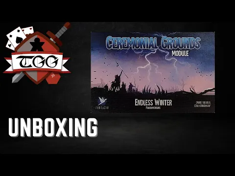 Endless Winter Ceremonial Grounds Module Board Game Unboxing