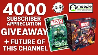 4000 Subscriber GIVEAWAY for Marvel Champions CIVIL WAR & TRICKSTER TAKEOVER