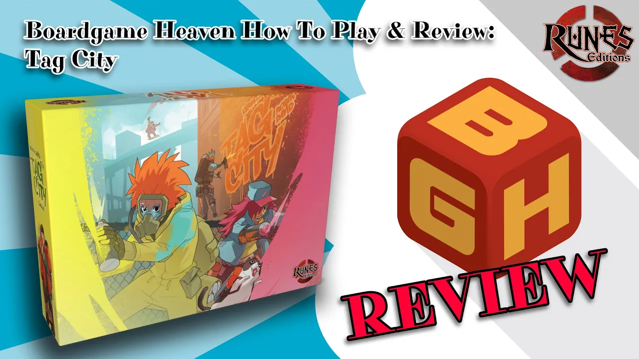 Boardgame Heaven Unboxing, How To Play & Review 155: Tag City (Runes Editions)
