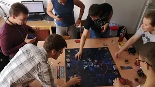 A 6-player TI4 timelapse, with a 4-player tie at the end!