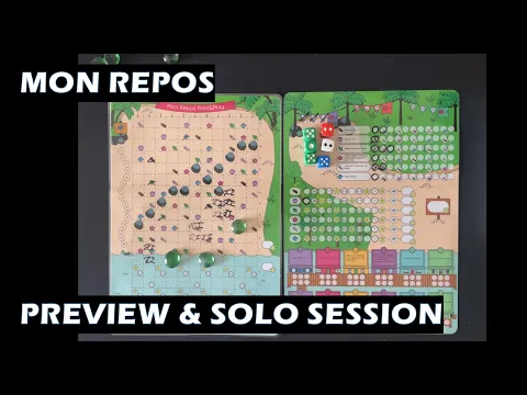 Mon Repos PnP roll and write turtle board game preview and solo session