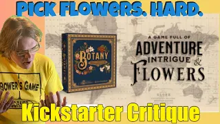 BOTANY: Flower Hunting in the Victorian Era - Kickstarter Critique Review