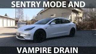 Energy consumption with Sentry Mode