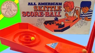 How To Play The game All American Skittle Score-Ball Aurora 1971 Skee Game
