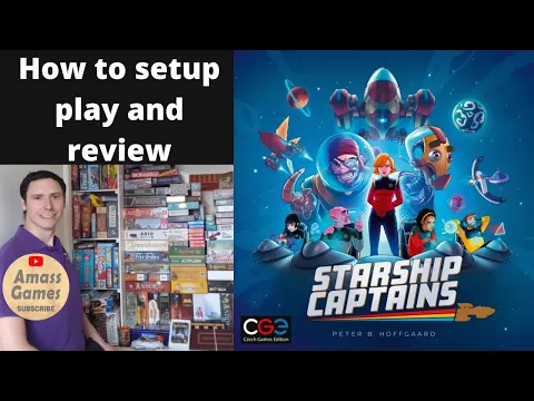 Starship Captains - how to setup play and review board game Czech Games edition Star Trek AmassGames