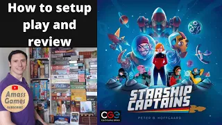Starship Captains - how to setup play and review board game Czech Games edition Star Trek AmassGames