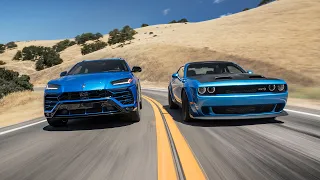 Dodge Challenger Hellcat Redeye Widebody vs. Lamborghini Urus—2019 BDC Hot Lap Matchup