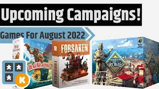 Upcoming Kickstarter & Gamefound Board Games for August 2022