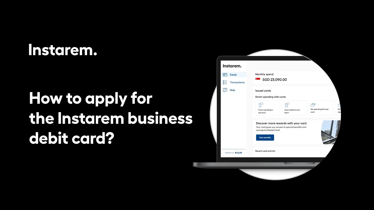 Applying for the Instarem business card: Video guide