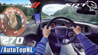 DODGE Challenger HELLCAT 727HP on AUTOBAHN (No Speed Limit) by AutoTopNL