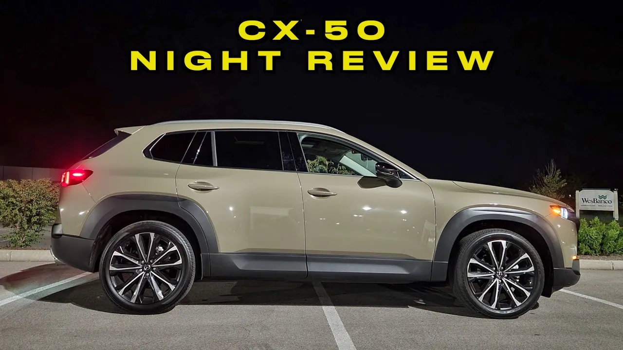 2023 Mazda CX-50 at NIGHT! // In-Depth Tour of Exterior and Interior Lighting