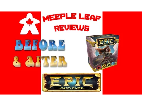 Epic Card Game - Before & After