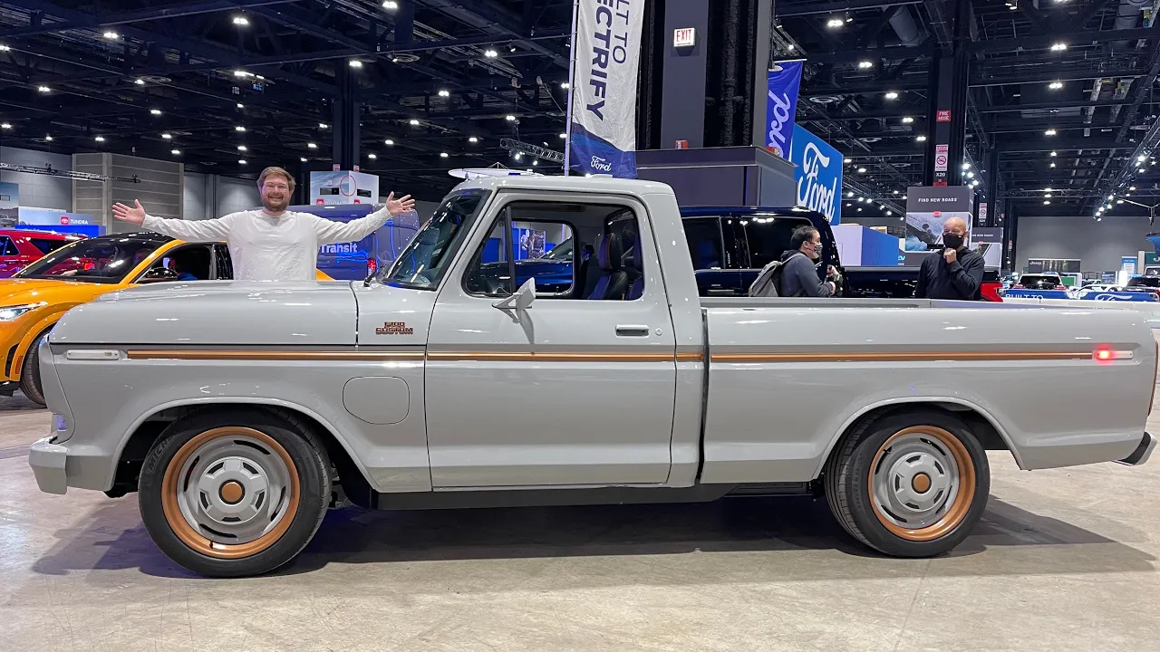 I Ride In Ford’s Electric F-100 Eluminator Pickup For The First Time!