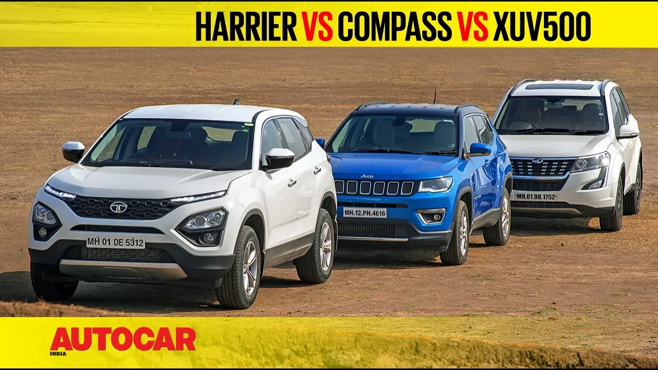 Tata Harrier vs Jeep Compass vs Mahindra XUV500 | Comparison Test Review | Autocar India