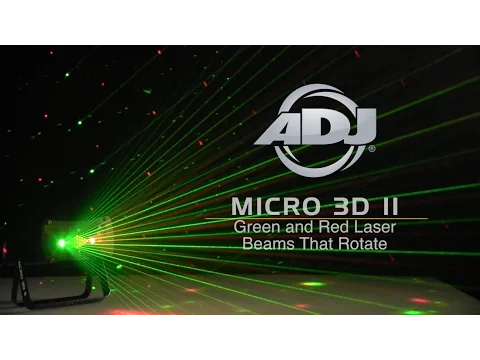 Product video thumbnail for ADJ American DJ Micro 3D II Red &amp; Green Effect Laser