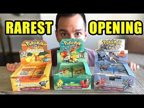 RAREST Pokemon Cards Opening I've Ever Done! (ONLY Skyridge, Aquapolis and Expedition Packs)