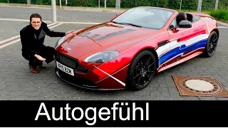 Aston Martin V12 Vantage S Roadster FULL REVIEW test driven 580 hp - Autogefühl