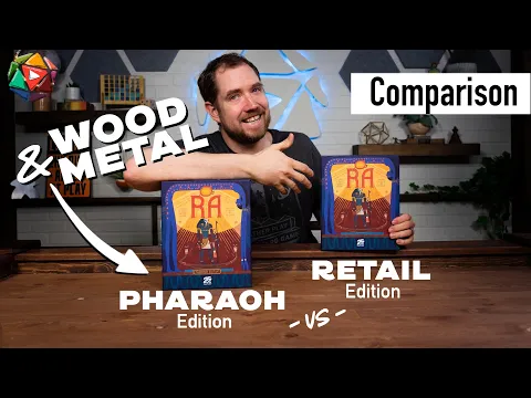 RA Regular Vs. Deluxe Pharaoh Edition | Board Game Unboxing