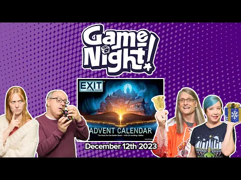 GameNight! 24 Days of Christmas - Exit: The Game Advent Calendar The Hunt for the Golden Book Day 12