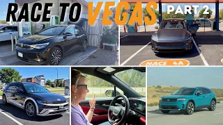 Race To The Las Vegas Finish Line! Model Y vs IONIQ 5 vs ID. 4 vs Blazer vs Prologue - Pt. 2