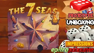 The 7 Seas - Prototype Unboxing & Impressions (EN) by Epitrapaizoume