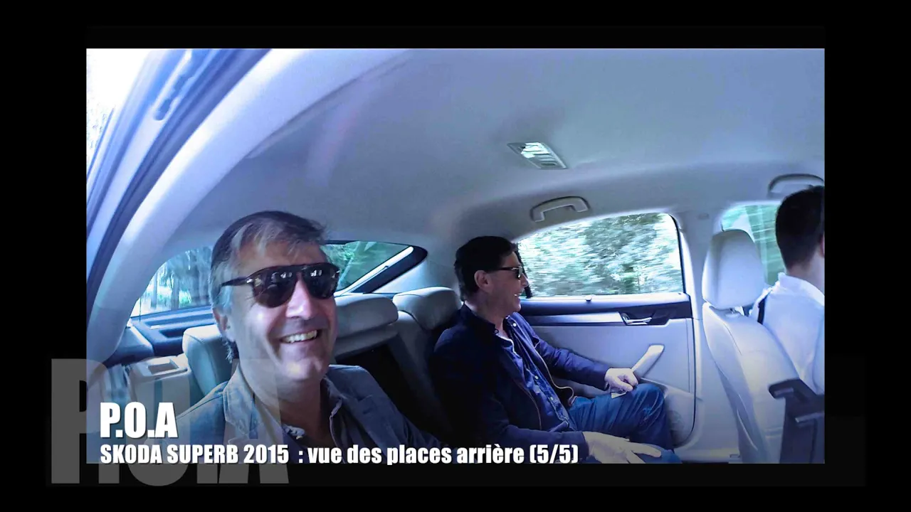 Nouvelle Skoda Superb 2015 : vue des places arrière - Essai 5/5
