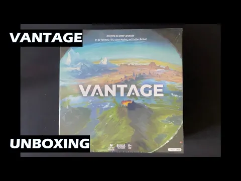 Unboxing Vantage open world exploration board game