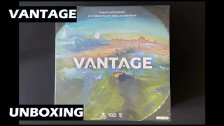 Unboxing Vantage open world exploration board game